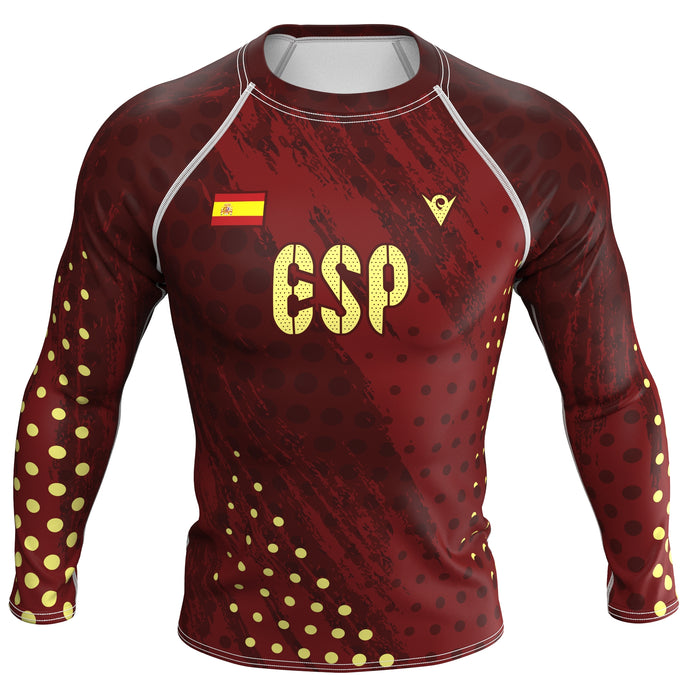 Spain (España) - ESP 34 - Country Codes (Men's Rash Guard) Olympian