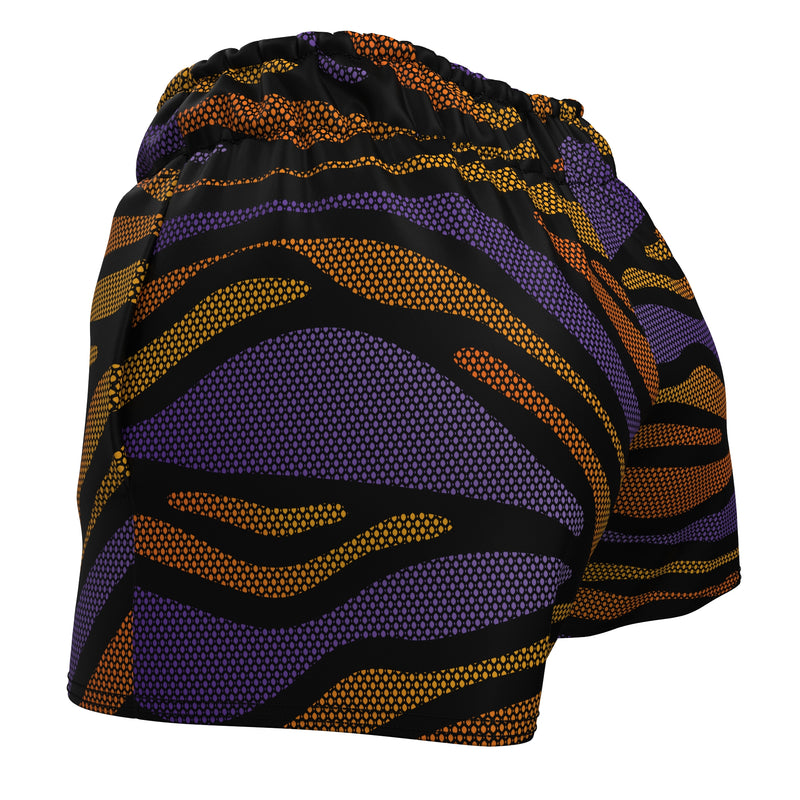 Load image into Gallery viewer, Tigerdelic (Women&#39;s Sports Shorts - Recycled Polyester)
