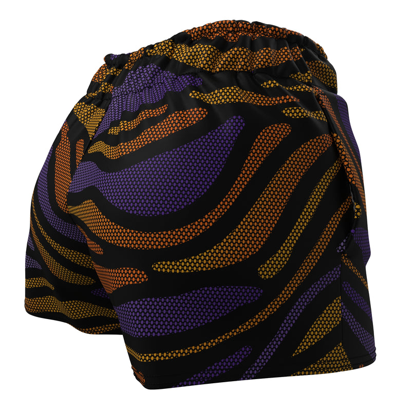 Load image into Gallery viewer, Tigerdelic (Women&#39;s Sports Shorts - Recycled Polyester)
