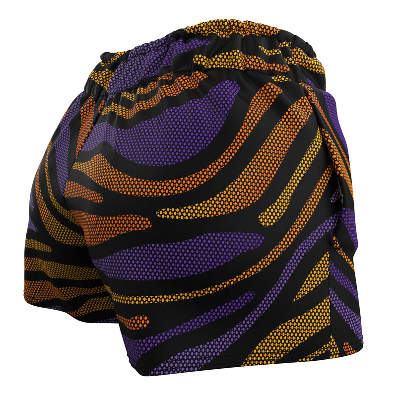 Load image into Gallery viewer, Tigerdelic (Women's Sports Shorts - Recycled Polyester)
