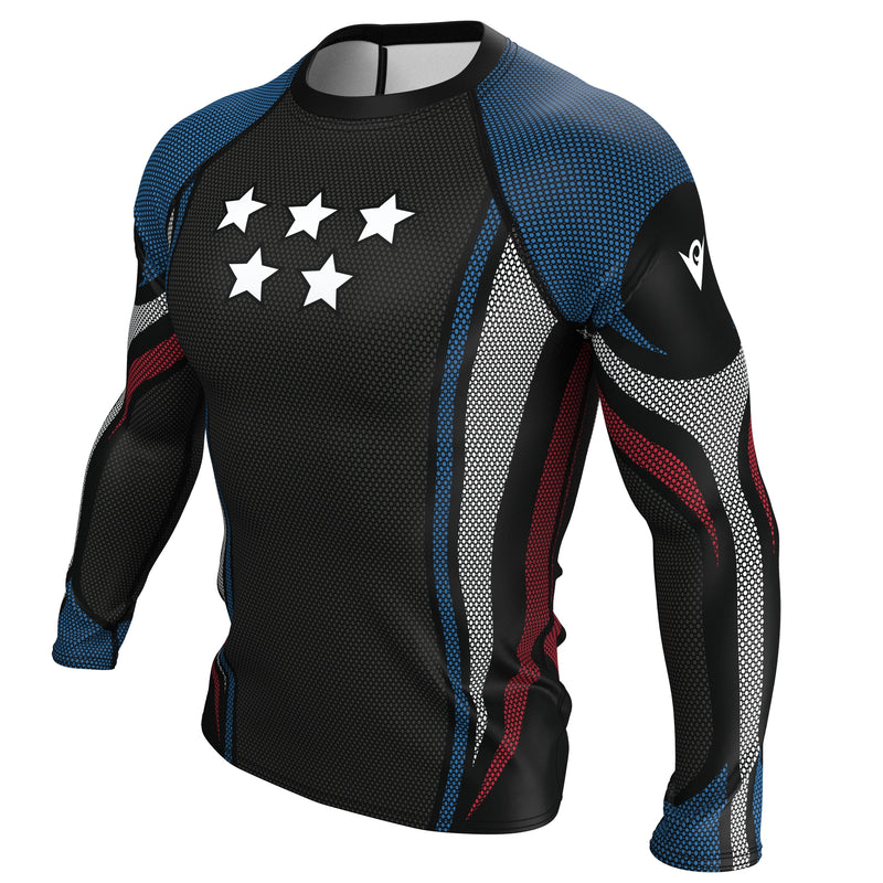 Load image into Gallery viewer, United States - Galaxy (Men&#39;s Rash Guard) Olympian
