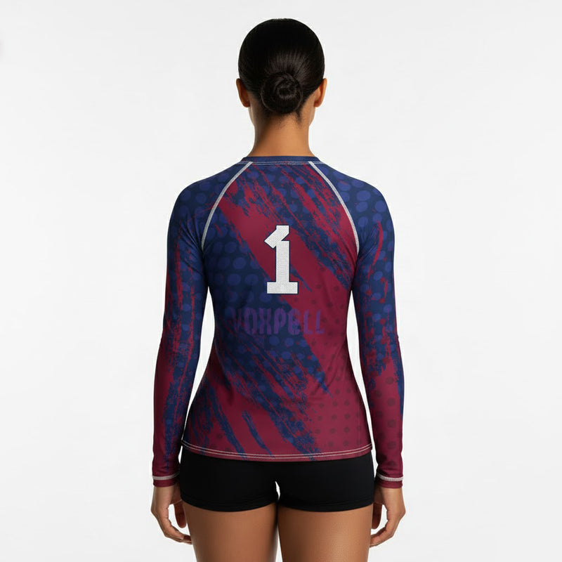 Load image into Gallery viewer, United States - USA 1 - Country Codes (Women&#39;s Rash Guard) Olympian

