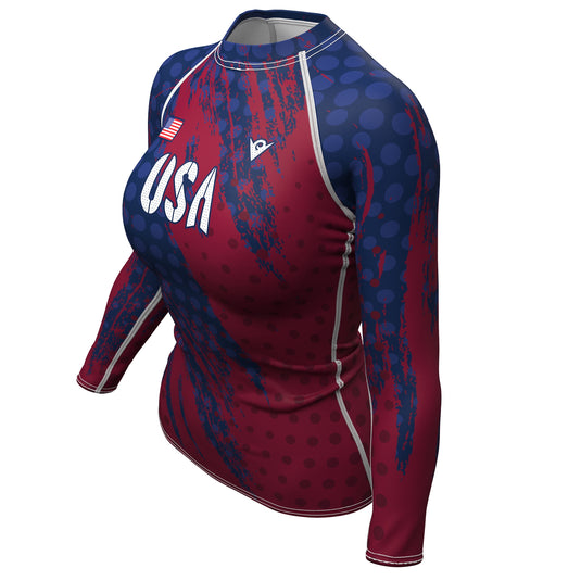 United States - USA 1 - Country Codes (Women's Rash Guard) Olympian