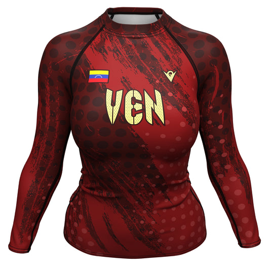 Venezuela - Vinotinto 58 (Women's Rash Guard) Olympian