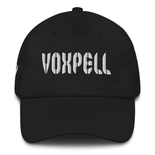 Voxpell Logo (Sleek, Curved Cap)