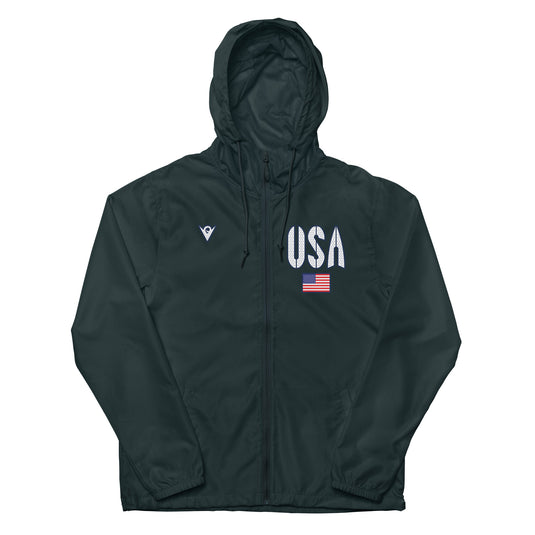 United States - USA 1 - Country Codes (Unisex - Lightweight Zip-up Windbreaker) Olympian