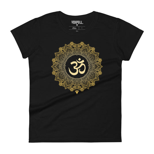 Om Mandala (Women's Crew-neck T-shirt) Yoga Bliss