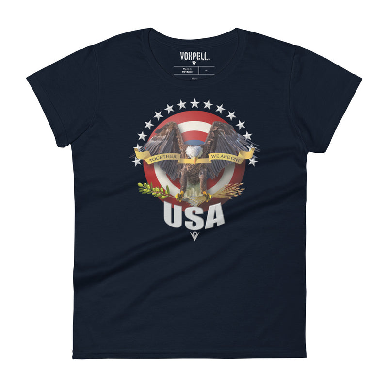 Load image into Gallery viewer, Together, We Are One (Women&#39;s Crew-neck T-shirt) American Dream
