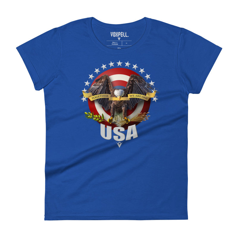 Load image into Gallery viewer, Together, We Are One (Women&#39;s Crew-neck T-shirt) American Dream

