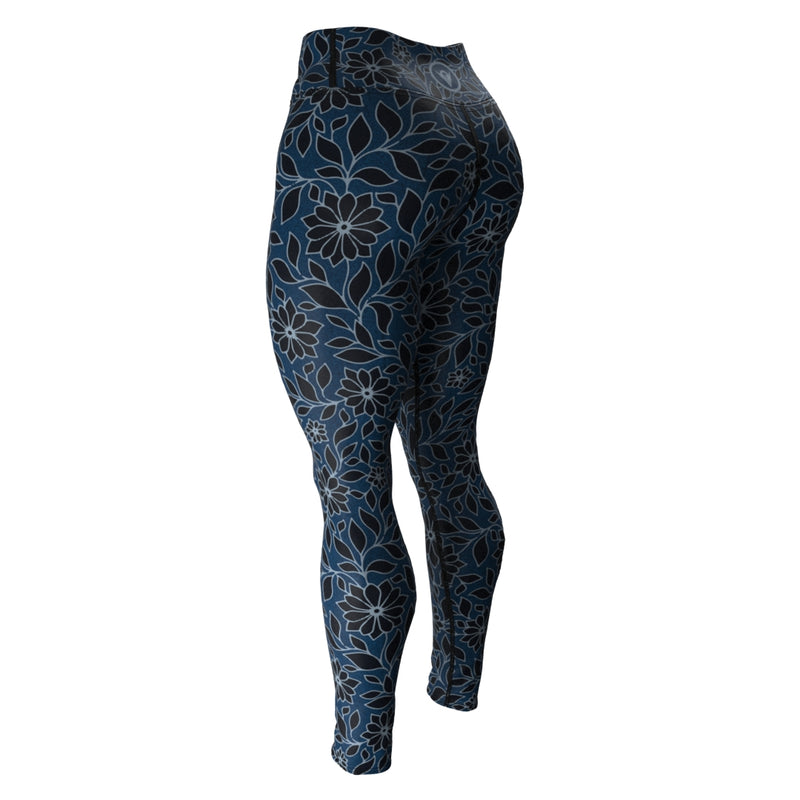 Load image into Gallery viewer, Floral Elegance (Women&#39;s Yoga Pants) Yoga Bliss/Urban
