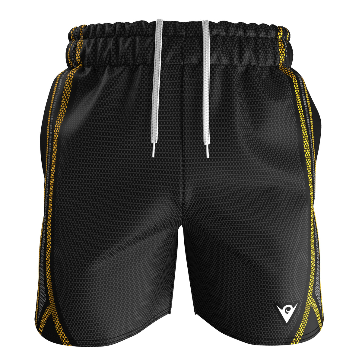 Voxpell Galaxy (Yellow/Grey) (Men&#39;s Sports Shorts - Recycled Polyester) Excelsior