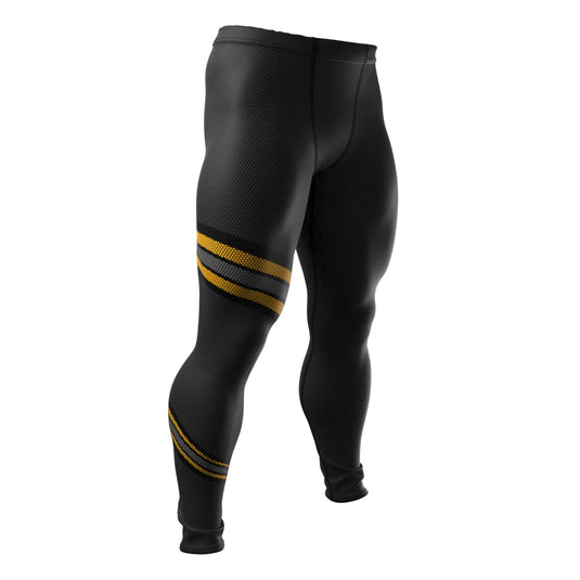Voxpell Galaxy (Yellow/Grey) (Men's Leggings) Excelsior