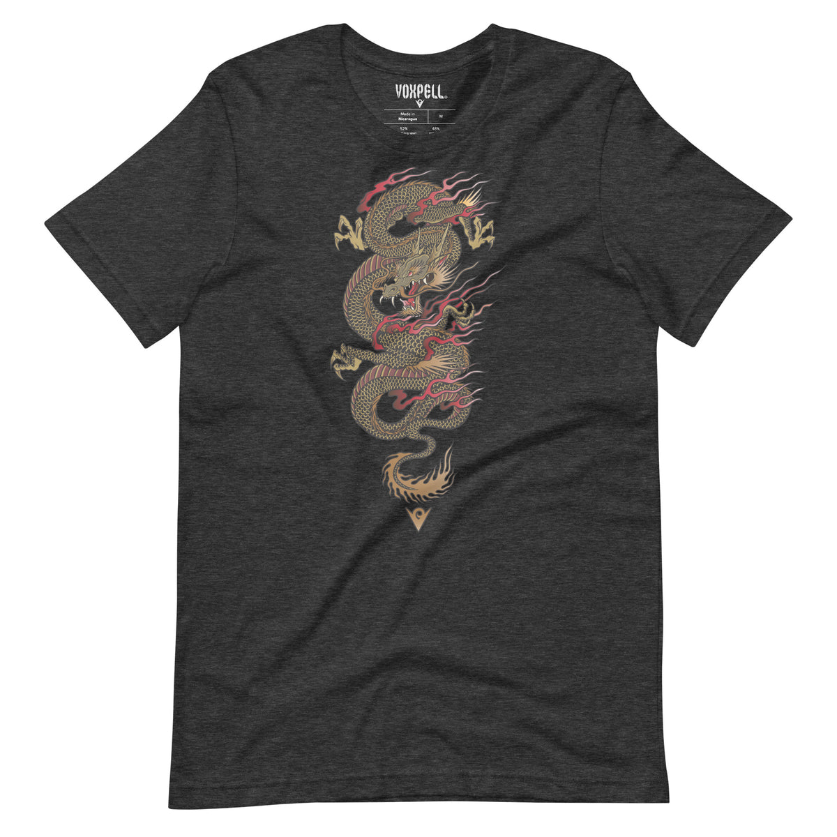 Voxpell Dragon Warrior (Men&#39;s Crew-neck T-shirt) Martial Warrior