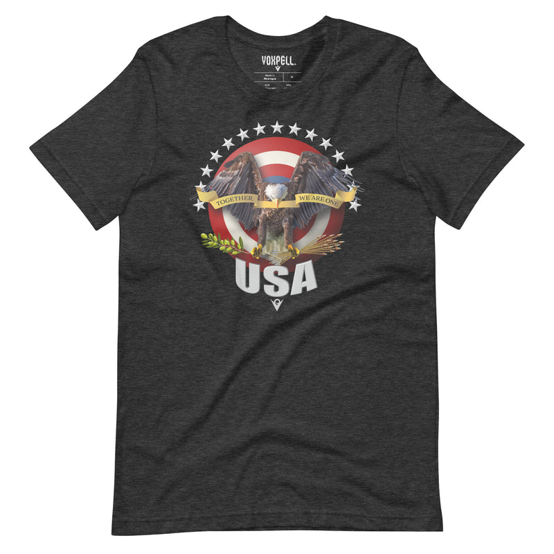 Load image into Gallery viewer, Together, We Are One (Men&#39;s Crew-neck T-shirt) American Dream
